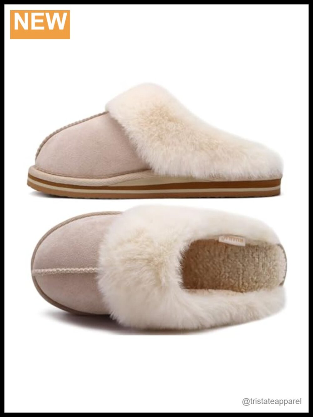 Womens Fuzzy Memory Foam Slippers Arch Support Warm House Shoes